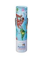 Puzzler + Poster em tubo 200 peças Cidades do Mundo